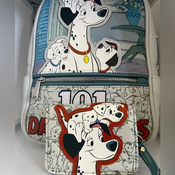NWT. RARE 101 Dalmatians Disney Loungefly Backpack and Wallet. NWT Disney Loungefly Cruella De Vil Mini Backpack 101  main image 3